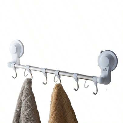 1 pieza Gancho de pared minimalista multicolor de 6 filas, gancho de plástico adhesivo sin perforación y de alta resistencia para uso diario en cocina, baño, dormitorio, puerta, almacenamiento del hogar. Ideal como regalo para Año Nuevo, Día de la Madre, Día del Padre, Graduación.