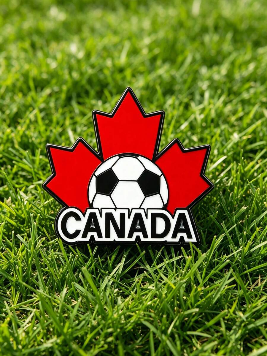 1pc 2026 World Cup Soccer Pin, Commemorative Collectible Fan Gift, Metal Badge Accessory