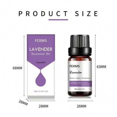 Aceite esencial y de masaje 10 ml, origen vegetal y aroma delicado. Disponible en 20 variedades: lavanda, rosa, menta, jazmín, sándalo, canela, fresa y más. Compatible con todo tipo de piel, válido para uso facial y corporal.