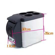 Mini refrigerador compacto portátil de 6L, refrigerador para coche de 12V, congelador para acampar, viajar, caja fría eléctrica, refrigerador de verano al aire libre Amagi - 6L 12V BLANCO - Ver 13