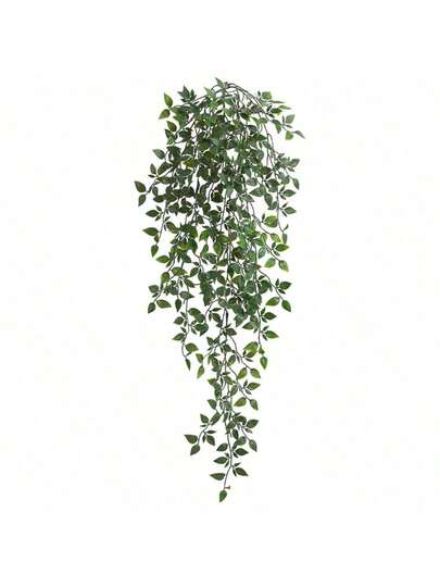 1PC Artificial Vine, Hanging Fake Plant, Fern Leaf Ivy, Suitable For Home Garden, Wedding Party, Indoor And Outdoor Decoration,Mother's Day Gifts, Birthday Bifts, Graduation Season Gifts,Wedding Season, UV Resistant Greening, Fake Decorative Flowers, Leaves, Tropical Leaves, Suitable For Weddings, Gardens, Courtyards, Window Boxes, Farmhouse Decoration, Green Fake Plants, Valentine's Day Party Decoration, Valentine's Day, Gifts