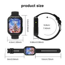 1.83 Inch Children's Smart Watch With Camera, Photo Album, Games, Calculator/Calendar/LED Flashlight, Unisex For Boys And Girls - Multicolor - View 9