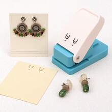 Easy Corner Necklace Card Punch,DIY Jewelry Display Card Maker Paper Cutter/Earring Display Card Hole Punch Tool - Necklace/Earring Display Card Punch - View 4