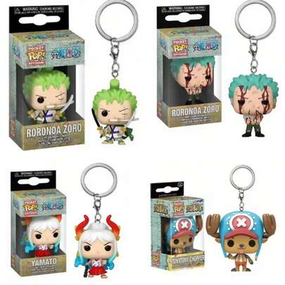 1个Funko POP口袋钥匙扣 海贼王 罗罗诺亚·索隆 大和 乔巴 乙烯基人偶 可动人偶模型玩具 生日礼物，送给家人、朋友和粉丝的完美节日礼物，毕业季礼物（款式随机）