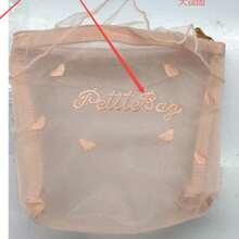 1pc Transparent Mesh Cosmetic Bag For Women, Cute Ruffle Zipper Design, Portable Travel Pouch For Lipstick, Toiletries, Etc. - Multicolor - View 11
