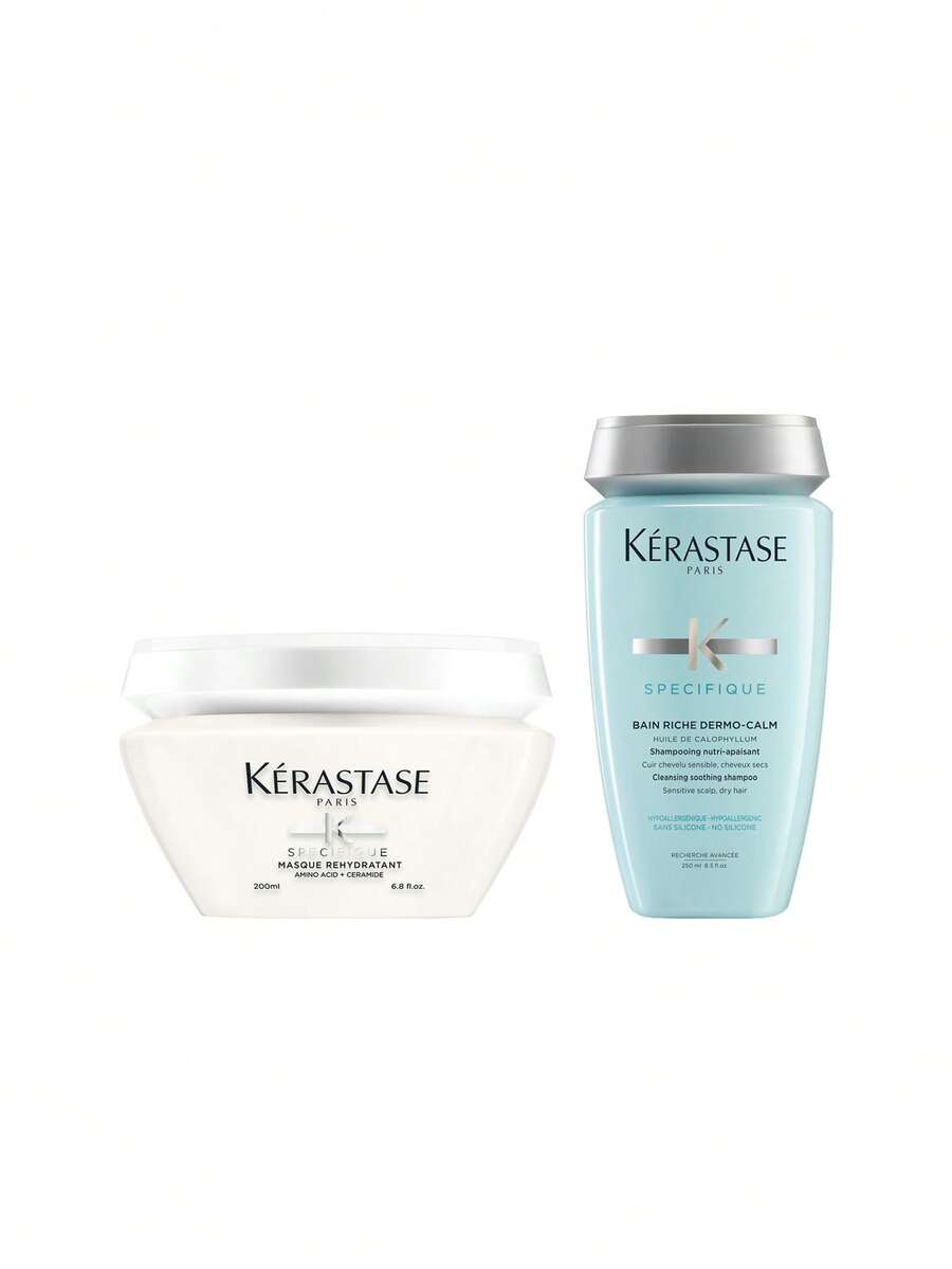 Kérastase [Bundle] Specifique Masque Réhydratant Hair Mask 200 Ml + Bain Riche Dermo-Calm Shampoo 250 Ml - Specific - View 1