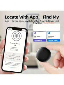Pet Cat Collar Set, Includes Collar, Locator And Silicone Protective Case, GPS Smart Anti-Lost Locator - Real-Time Tracking, No Installation Required, Compatible With IOS Devices Only - Black - View 8