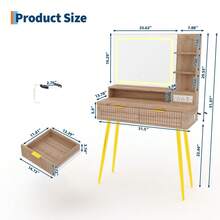 Vanities & Vanity Benches - Brown - View 2