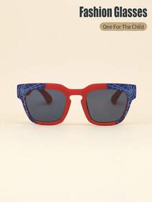 1 Pair Kids/Adults Classic Retro Spider Cartoon Frame Casual Fashion Glasses, Suitable For Daily, Holiday, Party Use - A - View 7