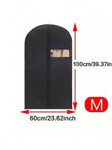 1/2pcs Travel Clothing Dust Cover Set, Long Hanging Garment Bag, Suitable For Dresses, Wardrobe Hanging Clothes Dust-Proof Bag, Thickened Down Jacket Storage Bag - Multicolor - View 11
