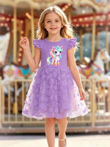 Young Girls Dresses - 紫色2 - 查看 1