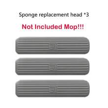 Mini fregona de esponja, fregonas de lavado a mano libres, Mini fregona súper absorbente portátil para suelo de escritorio, baño, cocina, limpieza de vidrio para coche - esponja de repuesto - Ver 4