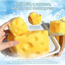 1pc Cheese Milk Squishy Stress Relief Toy, Party Favor, Squeeze Ball, Sensory Toy For Autism - Multicolor - View 4