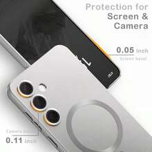 这款奢华磁吸手机壳兼容三星 Galaxy S24、S25 FE、S22、S23 Ultra Plus、S20、S21 FE、Note 20、A35、A55、A05、A15 等机型，采用柔软的 TPU 材质，同时也兼容 17、Air、16、E、15、14、13、12、11 Pro Max Plus 等机型。 - 銀色 - 查看 8