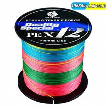 YACUMA Dây câu PE bện 12 sợi, dài 500 mét/546 yard, độ bền cao, thích hợp cho câu cá nước ngọt và nước mặn, chống mài mòn, dễ ném. - Nhiều màu - Xem 8