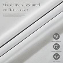 1 pieza Mantel rectangular, resistente a manchas & resistente a arrugas, mantel de poliéster lavable, adecuado para mesa de comedor, fiesta de buffet y decoración de camping, mantel de decoración de boda, tela protectora contra el polvo - Blanco - Ver 4