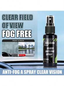 1 Botella de Spray Antivaho - Spray Antivaho para Parabrisas, Spray Antivaho de Larga Duración Apto para Uso en Interiores, Aplicable a Todos los Automóviles, SUV, Camiones y Sedanes - A - Ver 2