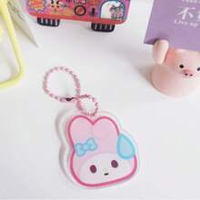 SANRIO 新款趣味汗流浃背的三丽鸥钥匙扣 Kuromi Pochacco 亚克力包包挂件 - A - 查看 6
