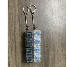 2pcs Keyboard Key Design Stress Relief Keychain, Fidget Toy For Adults, Pressable Key Ring, Helps Relieve Stress And Improve Focus, Relaxing - Multicolor - View 7