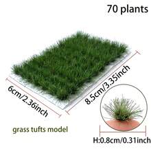 60pcs/104pcs/70pcs Static Grass Tuft Model, Railway Train Landscape Garden Decor Diorama Set - As Photos - View 35