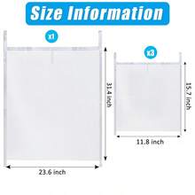 Hanging Mesh Storage Bag, Suitable For Pool Toys/Water Guns/Balls/Floats, Foldable Quick-Dry Design, Applicable For Pool Side/Bathroom/Beach, Durable Pool Toy Storage Bag Set - One Large White Item + Three Small White Items - View 7