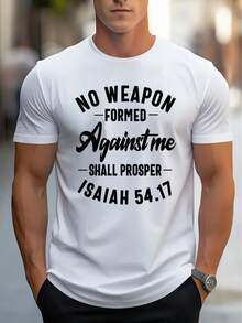 Men's Casual Short Sleeve T-Shirt, 1 Piece, 100% Heavy Cotton - Comfortable Crew Neck, Soft And Adorable T-Shirts, Loose And Comfortable - Back - View 11