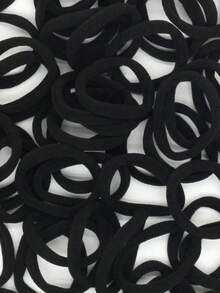 Bộ 200/100/50 chiếc dây buộc tóc nữ cơ bản, độ co giãn cao, màu đen, phù hợp cho tóc đuôi ngựa, nhiều kiểu tóc, phong cách thường ngày, phụ kiện tóc nữ, dây buộc tóc, phù hợp cho phụ nữ và bé gái, giữ chặt tóc dài, cũng phù hợp cho thanh thiếu niên | Dòng dây buộc tóc thời trang | Dây buộc tóc bền, du lịch, sinh nhật - màu đen - Xem 4