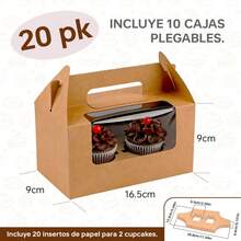 Pastry Packaging Boxes - 20PK Khaki - View 8