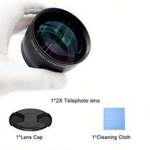 2X Telephoto Lens, 58mm Threaded Mount, Allows Closer Shooting Distance For Clearer Capture Of Subjects - View 8