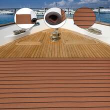 Wood Composite Decking - Brown With Black Stripes - View 9