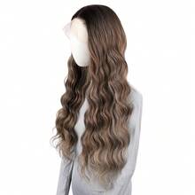 ZigZag Hair 24 Inch Navy Blue & Black Synthetic Lace Front Wig, Pre-Plucked Natural Hairline, Heat Resistant Fiber Hair, Suitable For Daily Wear - 180% Density High Temperature Fiber - Multicolor - View 7