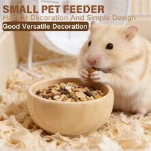 1pc New Small Pet Feeding Bowl, Hamster And Parrot Water Bowl, Durable And Easy To Clean, Suitable For Birds And Small Pets, Cage Feeder, Also Can Be Used As Decor - View 1