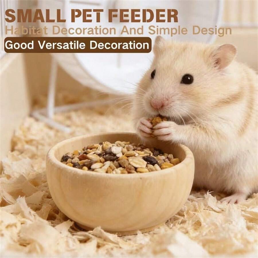 1pc New Small Pet Feeding Bowl, Hamster And Parrot Water Bowl, Durable And Easy To Clean, Suitable For Birds And Small Pets, Cage Feeder, Also Can Be Used As Decor - View 1