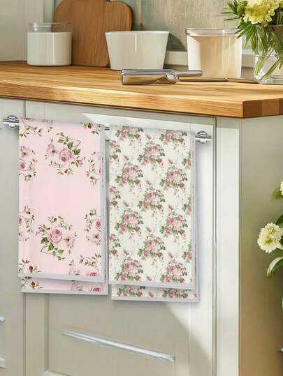 1/2/4 chiếc khăn tắm phong cách đồng quê cổ điển, kích thước 15.7x23.6 inch, in họa tiết hoa hồng cổ điển, đầy vẻ quyến rũ đồng quê, hai màu hồng và nền nhạt, phù hợp với nhiều phong cách nhà cửa, treo để tăng tính thẩm mỹ cho không gian. Dùng để trang trí nhà bếp, có thể giặt máy.