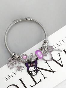 SANRIO 1 chiếc vòng tay mặt dây chuyền hình hoạt hình dễ thương, mềm mại, ngọt ngào, phong cách thường ngày, thời trang, kiểu dáng mùa hè mới. - Nhiều màu - Xem 3