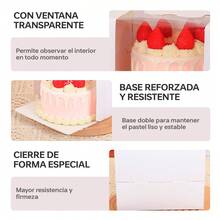 Pastry Packaging Boxes - 10PK 6-inch White - View 5