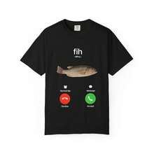 Fih Calling T-Shirt:  Heavyweight  Tee - Negro - Ver 1