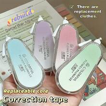 1pc Refillable Gradient Color Correction Tape, Reusable Design, Smooth Cleaning Correction, Suitable For Office, Diary And Stationery Tasks - Multicolor - View 9