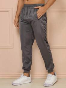 Kit Of 2 Men's Sports Pants In Black/Gray/Navy Blue For Gym - Nhiều màu - Xem 7