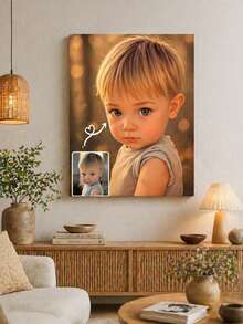 1 Tranh in ảnh theo yêu cầu trên vải canvas - Tranh nghệ thuật treo tường cá nhân hóa, Trang trí nhà tối giản - Tranh chất lượng cao có khung cho phòng khách, phòng ngủ, quà tặng đám cưới, kỷ niệm, ngày Valentine - Tranh canvas bền, tranh nghệ thuật treo tường, tác phẩm nghệ thuật phòng ngủ, bản sao ảnh chất lượng cao, phẳng 2D, hoàn hảo cho trang trí phòng. - Nhiều màu - Xem 5
