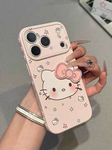 SANRIO 水钻蝴蝶结星星大头猫咪手机壳 - 侧边爱心设计，防震，适用于 17/17Air/17Pro/17ProMax、16/16Plus/16Pro/16ProMax、15/15Plus/15Pro/15ProMax、14/14Plus/14Pro/14ProMax、13/13Pro/13ProMax、12/12Pro/12ProMax、11/11Pro Max，防尘，高性价比，热门款 - 彩色 - 查看 3