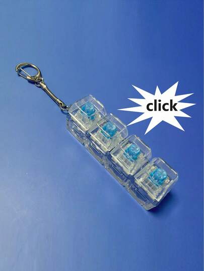1 nút giảm căng thẳng, mặt dây chuyền gắn lỗ thông hơi bàn phím cơ trong suốt 1-4 phím, quà tặng nhỏ cho bạn bè vào các dịp lễ và tiệc tùng, quà tặng cho mẹ, cha, lễ tốt nghiệp và giáo viên.