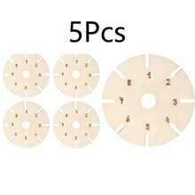 5/10 chiếc đĩa bện tròn bằng gỗ, nhẹ và bền, dùng để tự làm đồ thủ công, tạo kiểu bện tinh xảo, làm vòng tay. - Đĩa tròn đan tay - Xem 12