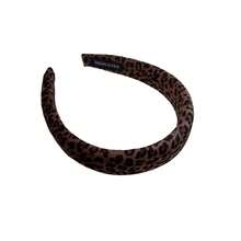 1 chiếc băng đô cài tóc cao kiểu đầu lâu bằng nhung họa tiết da báo, chu vi 38cm/14.96in, băng đô xốp cho mùa thu/đông, phụ kiện đội đầu tối giản đa năng thời trang phù hợp cho sử dụng hàng ngày, khi tắm, trang điểm, phối đồ và trang sức. - Nhiều màu - Xem 7