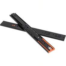 2Pcs Metal Buffer Drawer Slides 12-20 Inch Track Width 45mm Mute Three-Section Rail Sliding Furniture Hardware Fittings - 20inch - View 7