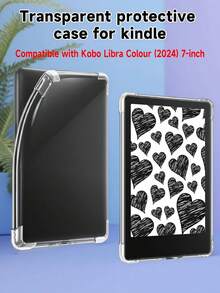 Kindle 6英寸电子阅读器透明保护套，轻薄防震TPU软壳，四角气垫加固，防刮耐磨，不易泛黄，精准开孔，握感舒适，透明后盖，便携保护，适合日常阅读和通勤。高品质配件，Kindle爱好者的完美礼物！ - 彩色 - 查看 14