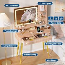 Vanities & Vanity Benches - Brown - View 4