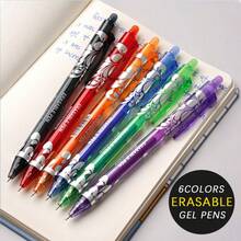 0.5mm Retractable Erasable Gel Pens Set, Make Mistakes Disappear, Washable Handle Magic Refills Office Writing Stationery Supplies, Includes 2 Pens + 20 Refills Or 1 Pen + 5 Refills, Back To School - Multicolor - View 8