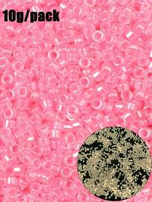 1mm 10g Glow Glass Beads, Suitable For Jewelry Making, DIY Bracelets, Necklaces And Bead Crafts, As Bright Color Jewelry Making Materials - 10g/pack - View 9