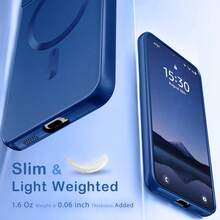 这款奢华磁吸手机壳兼容三星 Galaxy S24、S25 FE、S22、S23 Ultra Plus、S20、S21 FE、Note 20、A35、A55、A05、A15 等机型，采用柔软的 TPU 材质，同时也兼容 17、Air、16、E、15、14、13、12、11 Pro Max Plus 等机型。 - 深藍色 - 查看 8